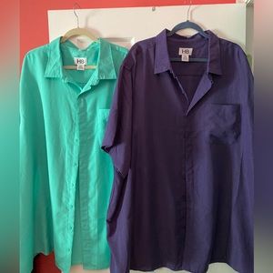 Men’s size 4XL HB shirts